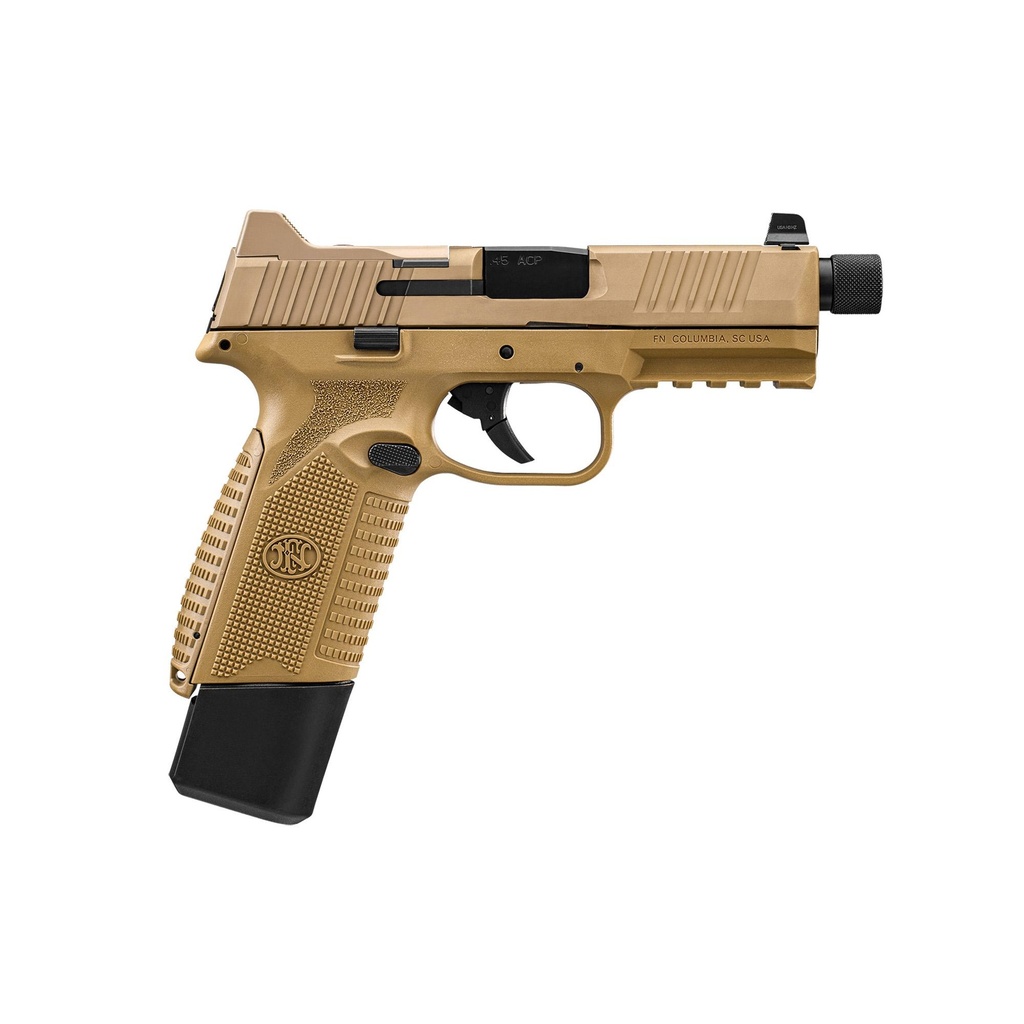 FN 545T .45 ACP 4.71" Threaded FDE 18 Round OR