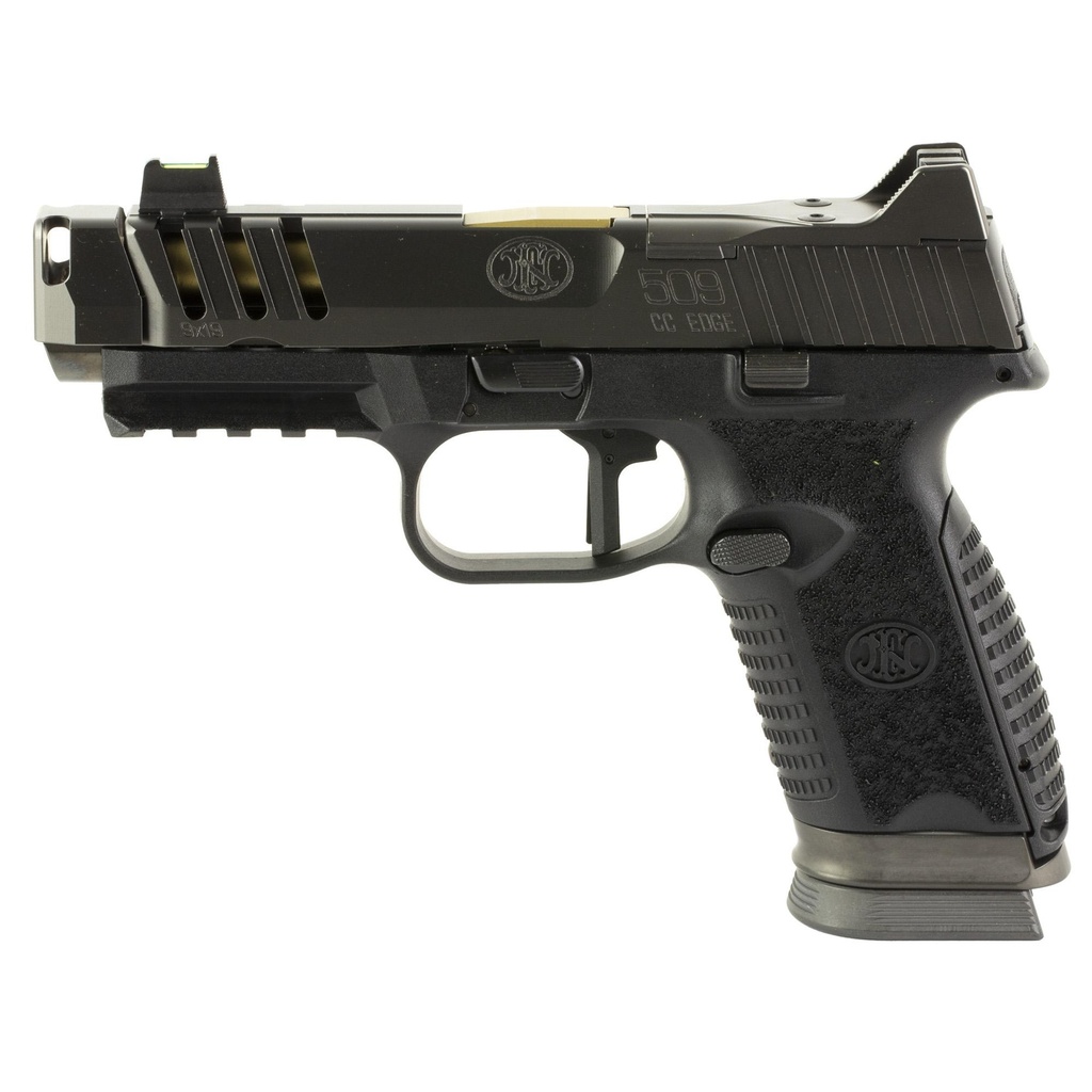 FN 509 CC 9MM 4.2" Barrel Compact OR PVD Finish Black Frame 17 Round
