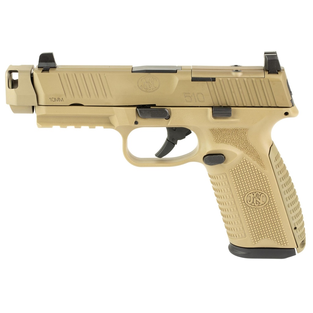 FN 510 MRD Comp 10MM 4.43" FN Quick Connect Compensator FDE 15 Round