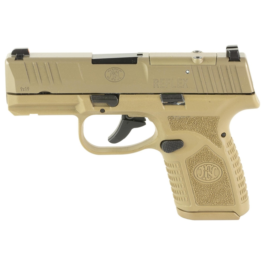 FN Reflex 9MM 3.3" Optics Ready FDE 10 Round