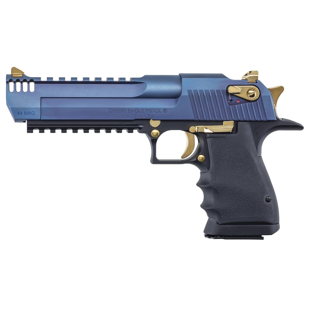 Magnum Research Desert Eagle .44 Magnum 6" PVD Finish Carbo Blue Slide Black Aluminum Frame 8 Round