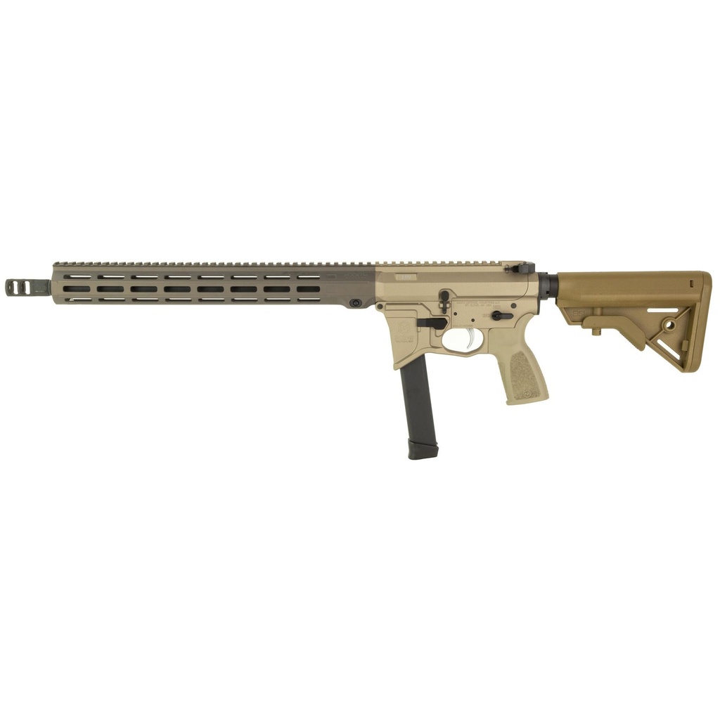 Maxim MD9 9MM 16" Threaded Barrel M-Lok Compatible Handguard FDE 33 Round