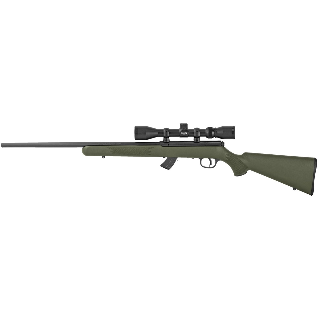 Savage MKII-FXP .22LR 21" Barrel AccuTrigger with 3-9x40mm Scope Olive Drab Green