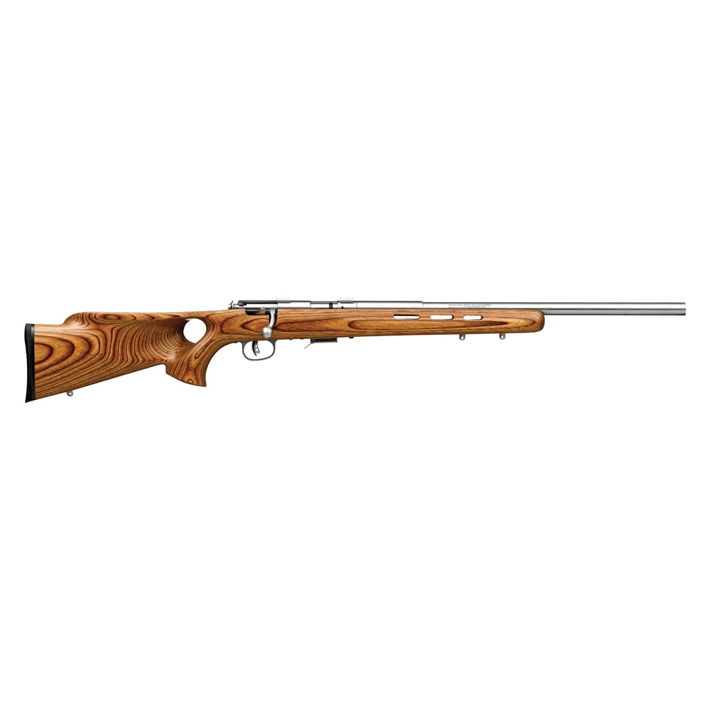 Savage 93 BTVS .22 WMR 21" Heavy Barrel Stainless Steel Brown Laminate Stock 5 Round