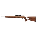 Savage B17 Timber 17HMR 17" Threaded Barrel Wood Thumbhole Stock Black 10 Round