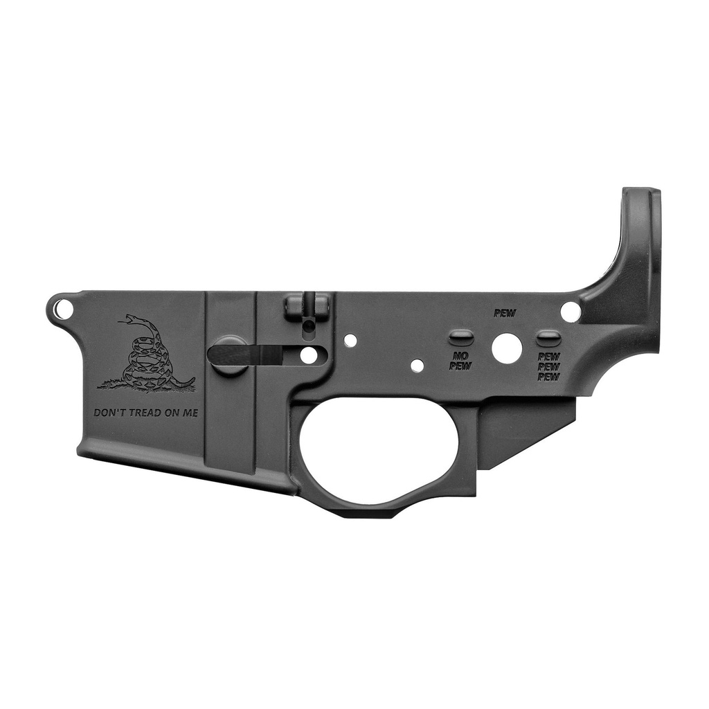 Spike's Tactical STLS034 .223 Remington/5.56 NATO Stripped Lower Gadsden Logo Black Finish