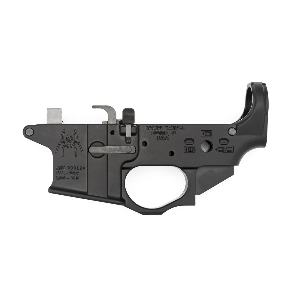 Spike's Tactical ST9 9MM Colt Style Lower Semi-Automatic Black Finish