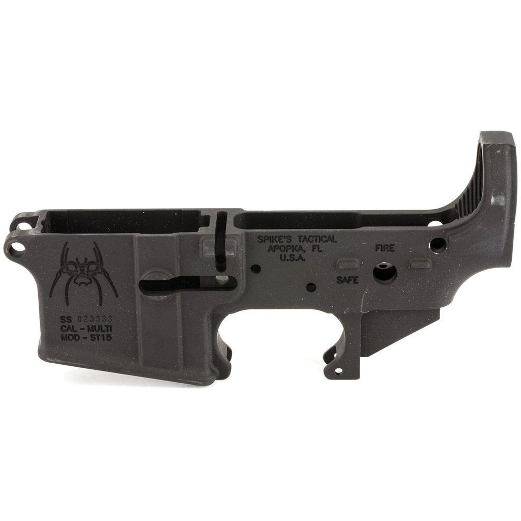 Spike's Tactical STLS018 Stripped Lower Receiver .223 Remington/5.56 NATO Fire/Safe Black