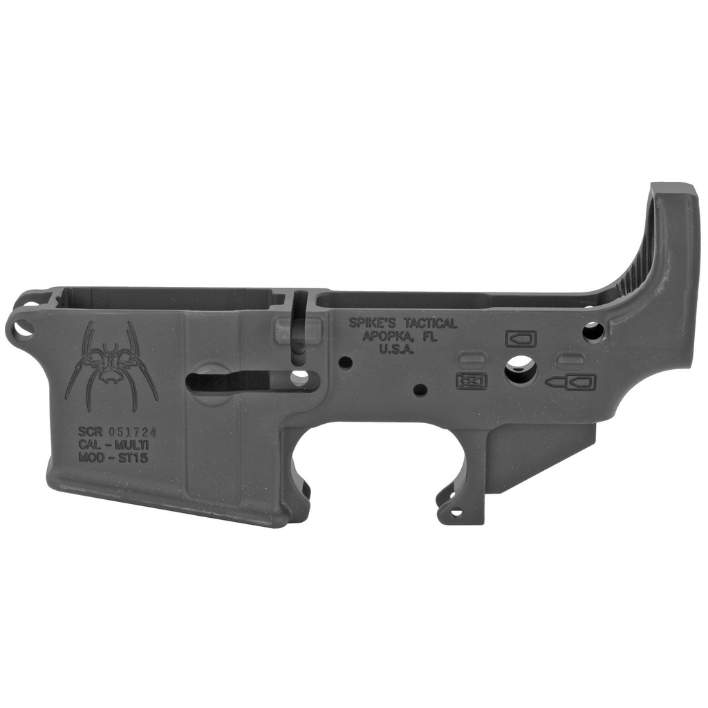 Spike's Tactical STLS019 .223 Remington/5.56 NATO Stripped Lower Spider Black