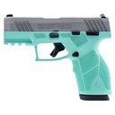 Taurus GX2 9MM 3.38" Matte Cyan and Silver Manual Safety 13 Round