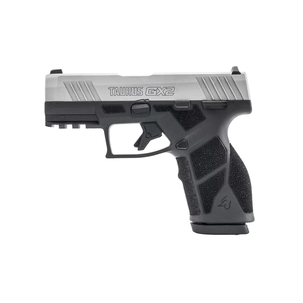 Taurus GX2 9MM 3.38" Manual Safety Matte Silver and Black 10 Round