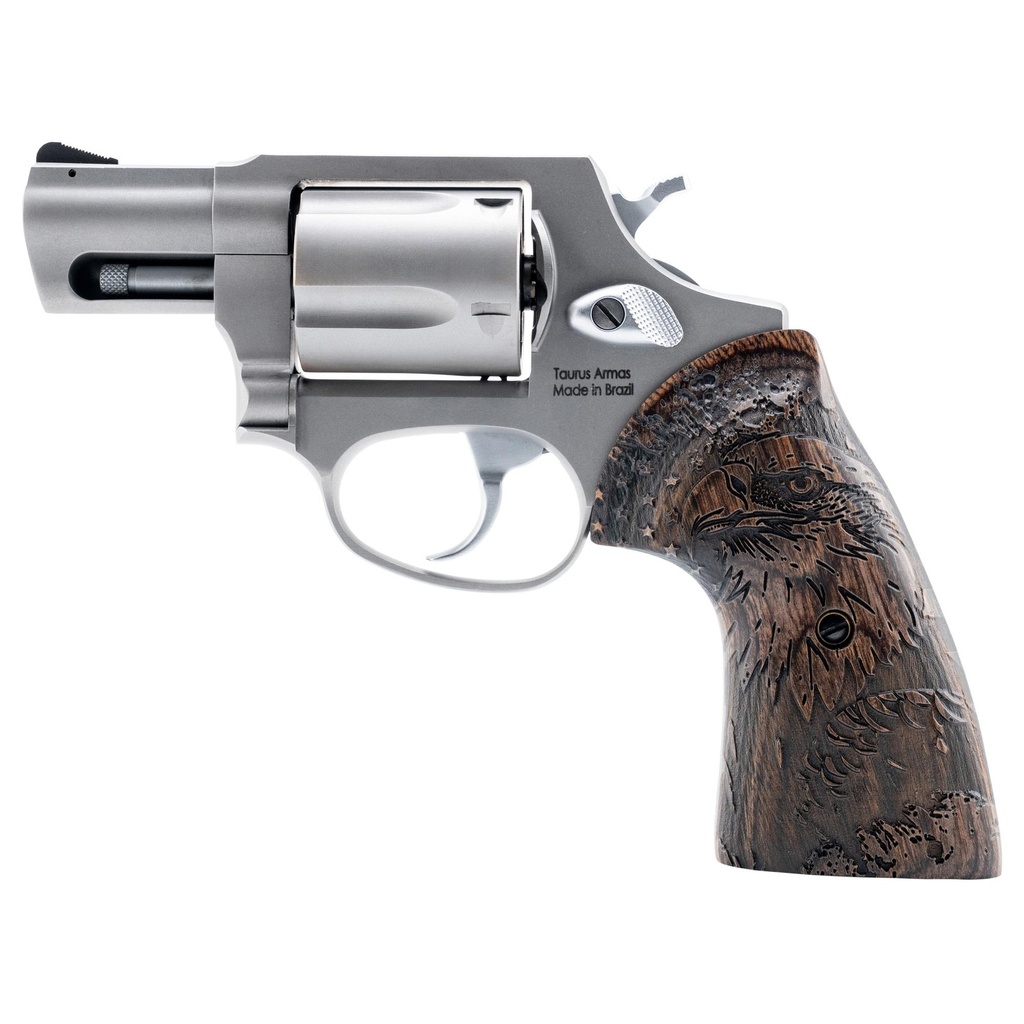 Taurus 605 .357 Magnum 2" Stainless Custom Eagle Engraved Grips 5 Round