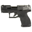 Taurus TX22 Compact .22 LR 3.6" Threaded Barrel Black Frame Laser Engraved Flag Slide 13 Round