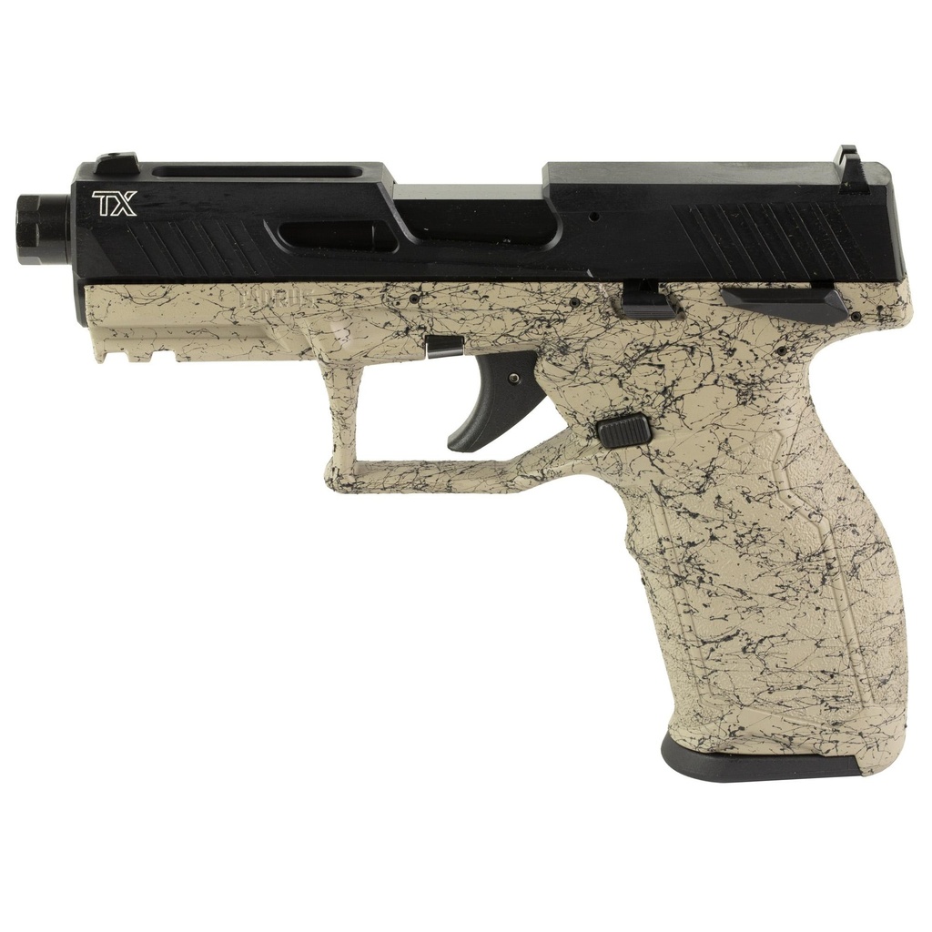 Taurus TX22 Generation 2 .22LR 4.6" Threaded Barrel FDE Splatter Finish 22 Round Capacity