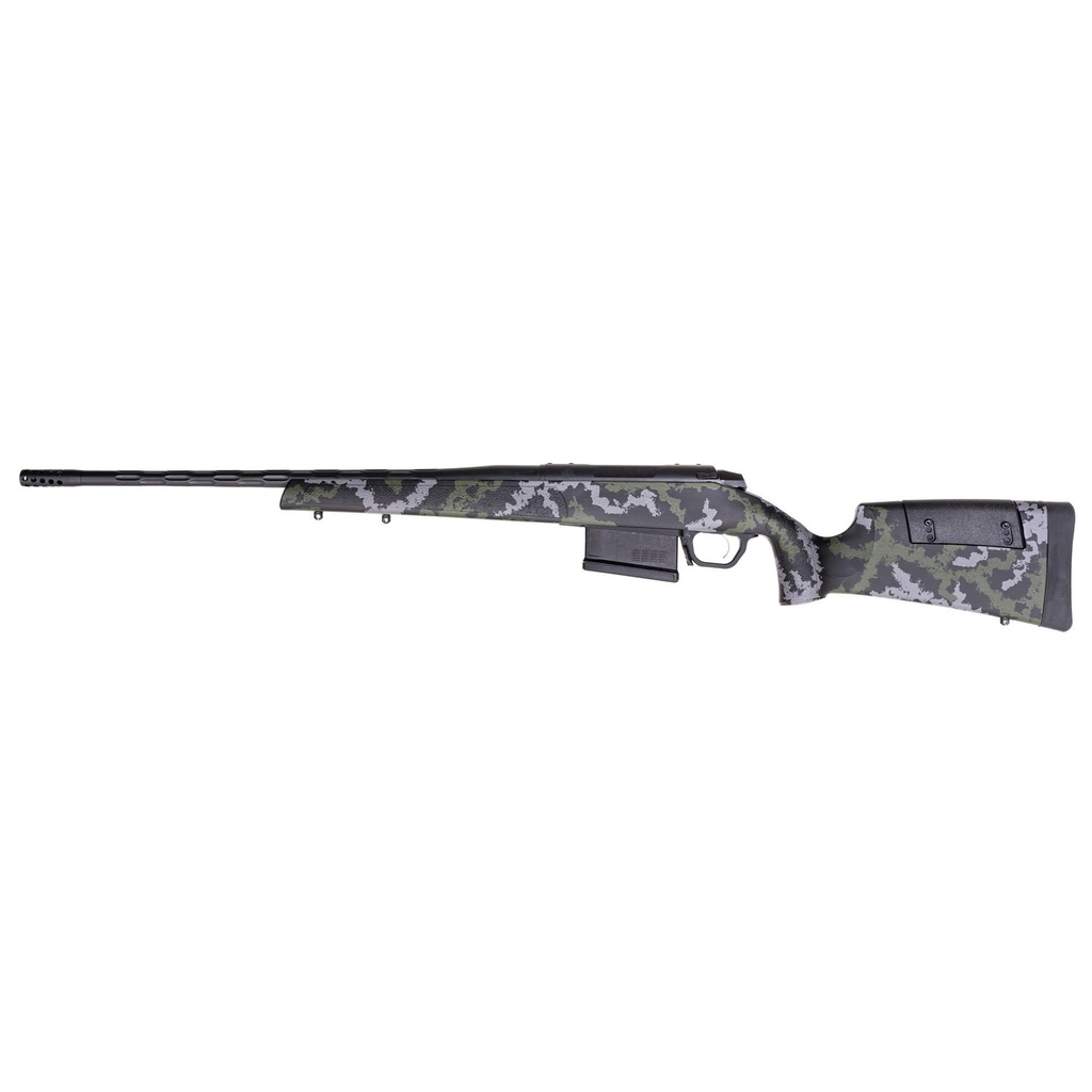 Weatherby 307 6.5 PRC 22" Threaded Barrel Cerakote Graphite Black Green/Gray Sponge Pattern Stock 5 Round