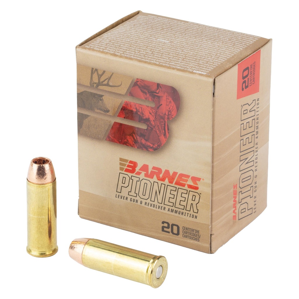 Barnes Pioneer .45 Colt 200 Grain Flat Nose Triple Shock X 20 Round Box