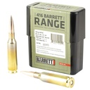 Barrett .416 Barrett Range Ammo 452 Grain Boat Tail Hollow Point 10 Round Box