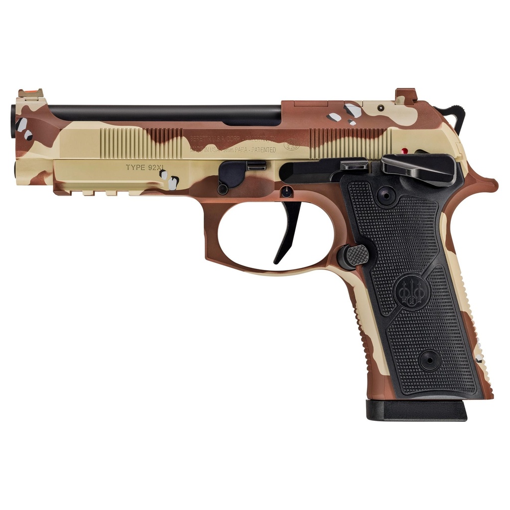 Beretta 92XI 9MM 4.7" Barrel Chocolate Chip Camo 18 Round