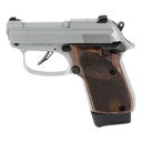Beretta 30X Tomcat .32 ACP 2.9" Silver Wooden Grips 8 Round