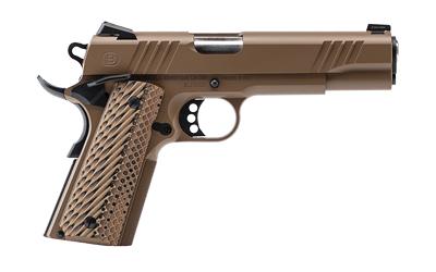 Bersa B1911 .45 ACP 5" Nitride Finish FDE Tritium Front Night Sight Ambidextrous Safety 8 Round