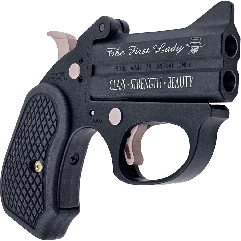 Bond Arms First Lady .38 Special 3" Barrel Black with Rose Gold Highlights