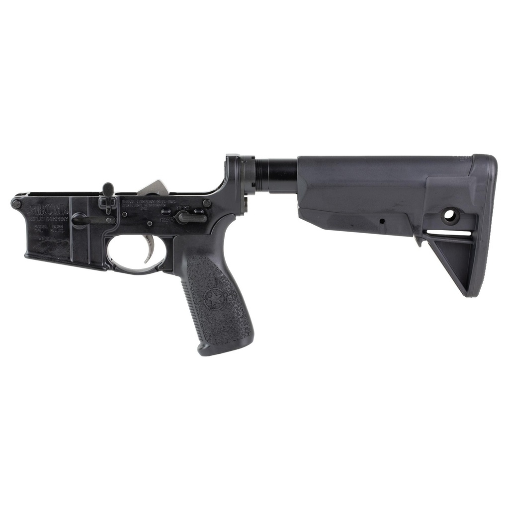 Bravo Company Complete Lower Receiver AR-15 Multi Caliber Anodized Black BCM MK2 Recoil Mitigation System BCM MOD 0 Stock
