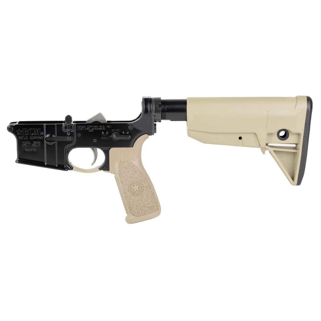 Bravo Company Complete Lower Receiver AR-15 Multi Caliber BCM Mod 0 Stock Flat Dark Earth Factory Cosmetic Blem