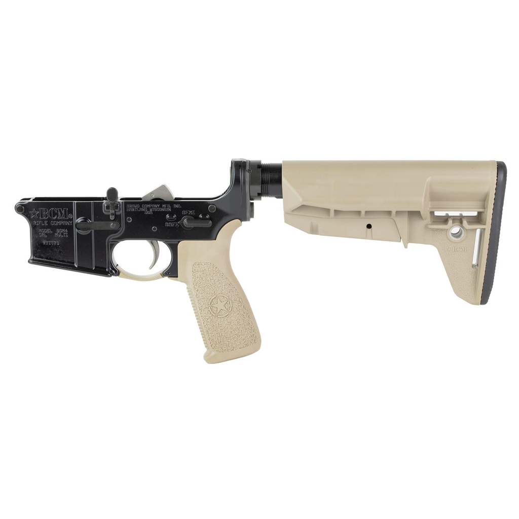 Bravo Company Complete Lower Receiver AR-15 Multi Caliber SOPMOD 2 Widebody Stock Flat Dark Earth