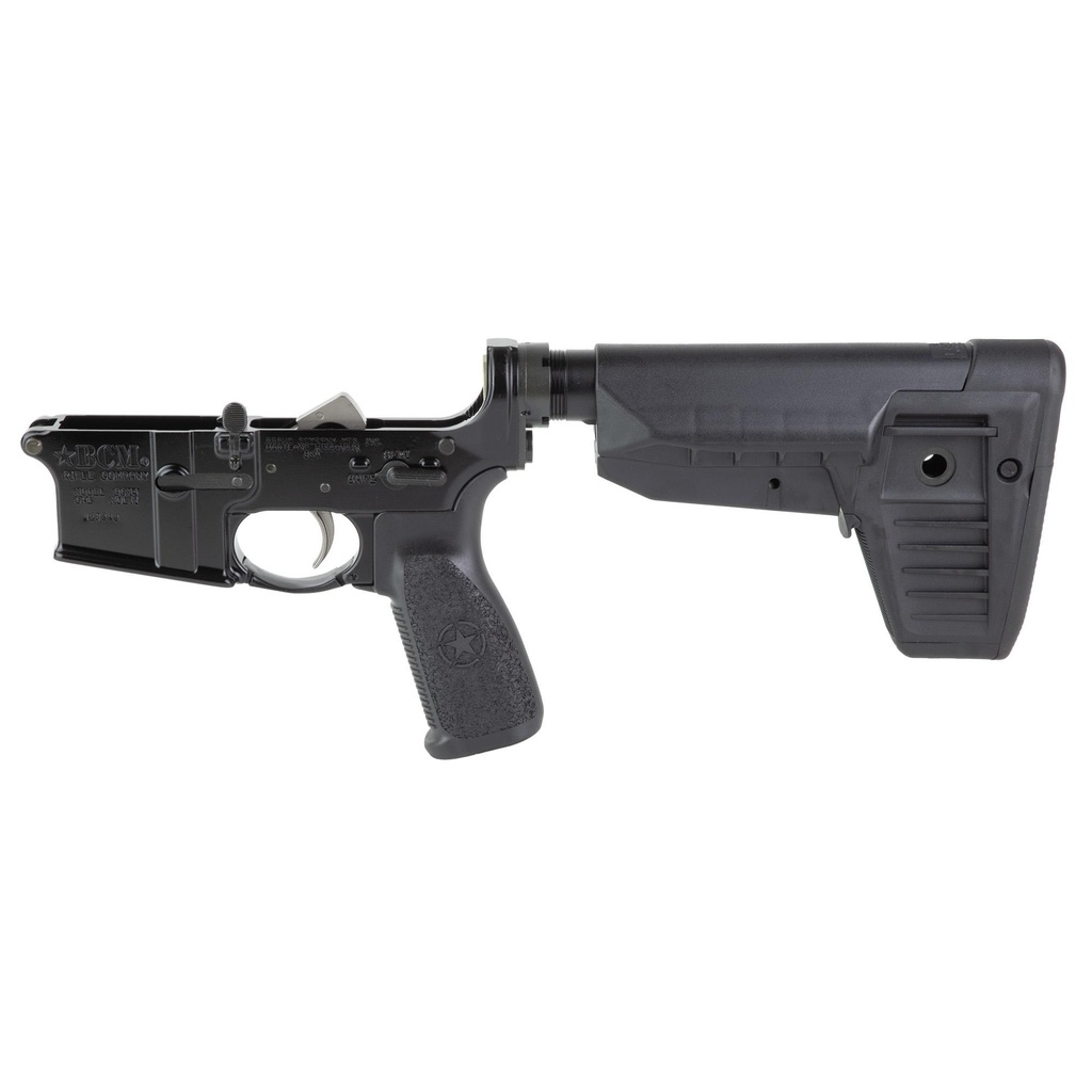 Bravo Company Complete Lower Receiver AR-15 Multi Caliber Anodized Finish Black BCM SOPMOD