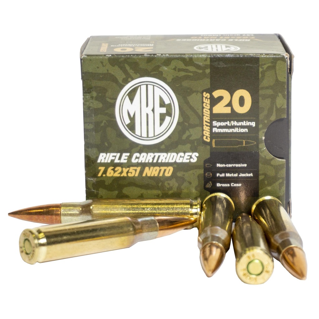 Century Arms M80 7.62 NATO 147 Grain Brass Case Full Metal Jacket 20 Round Box