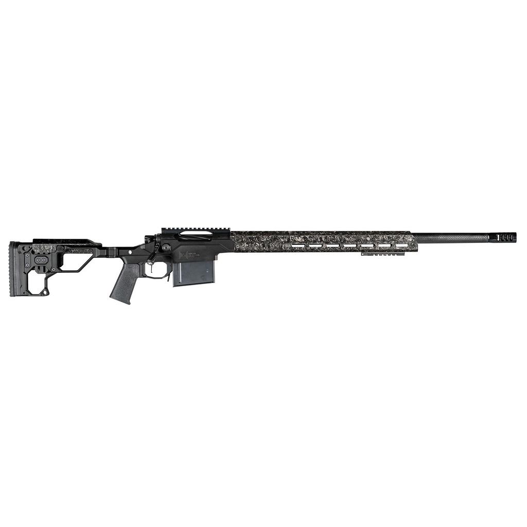 Christensen Arms Modern Precision Rifle 22 Creedmoor 24" Threaded Black Adjustable Side Baffle Brake Folding Stock