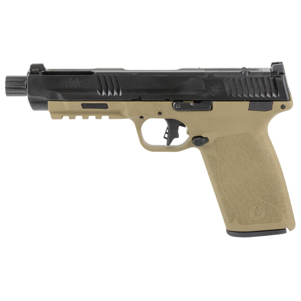 Smith & Wesson M&P 5.7 5.7X28MM 5" Threaded Barrel Optics Ready Flat Dark Earth/Black 22 Round Capacity