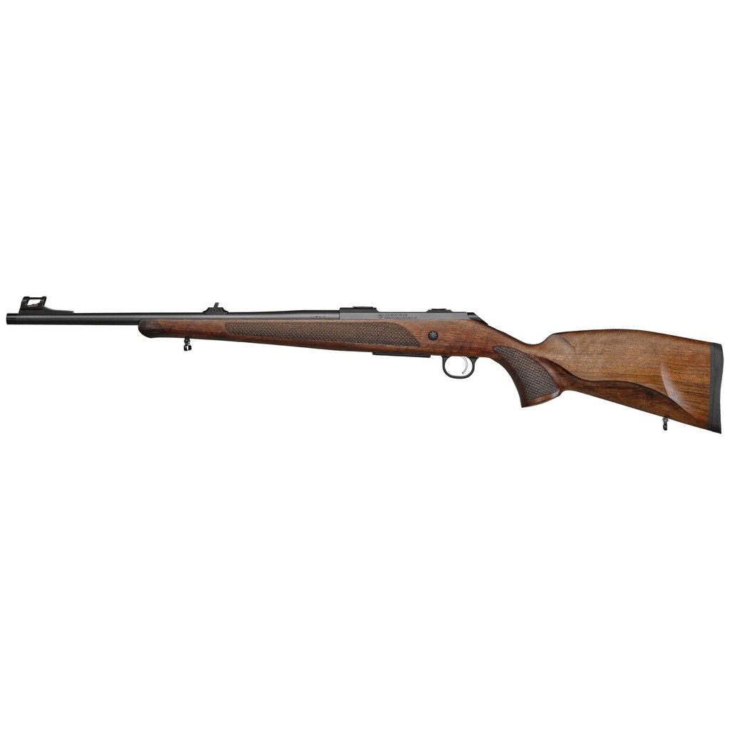 CZ 600 Plus 300 Winchester Magnum 24" Threaded Black Turkish Walnut Stock