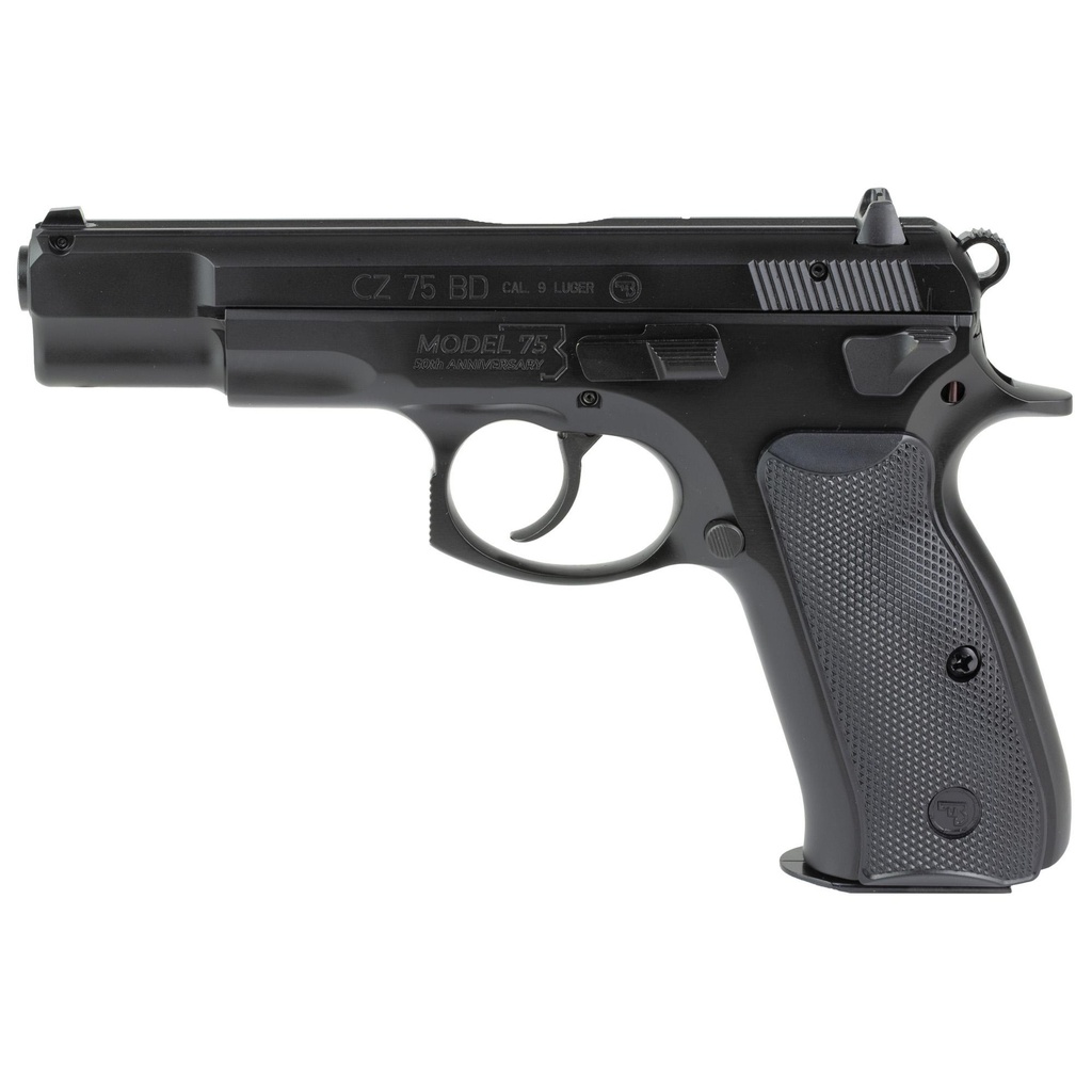 CZ 75BD 9MM 4.6" Black Decocker 16 Round