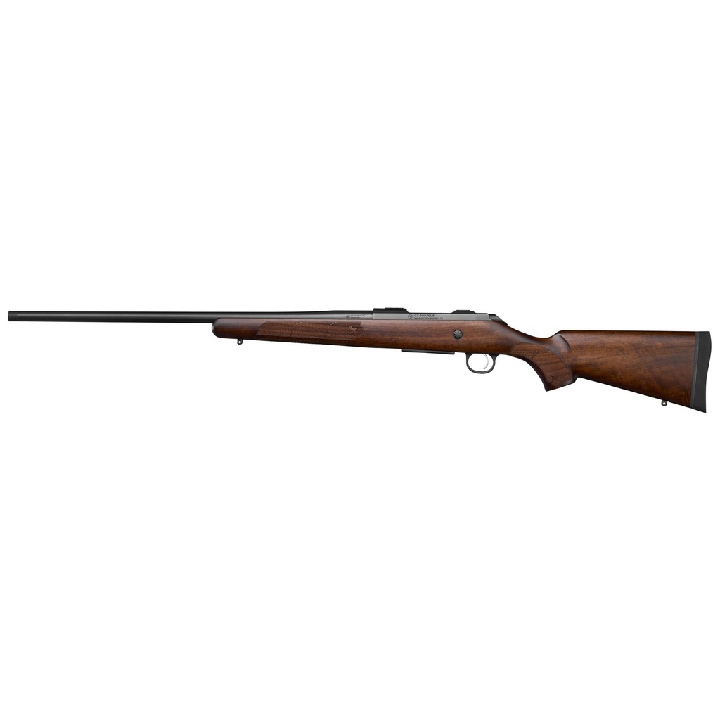 CZ 600 Plus .308 Win 20" Threaded Satin Black Walnut Stock 5 Round