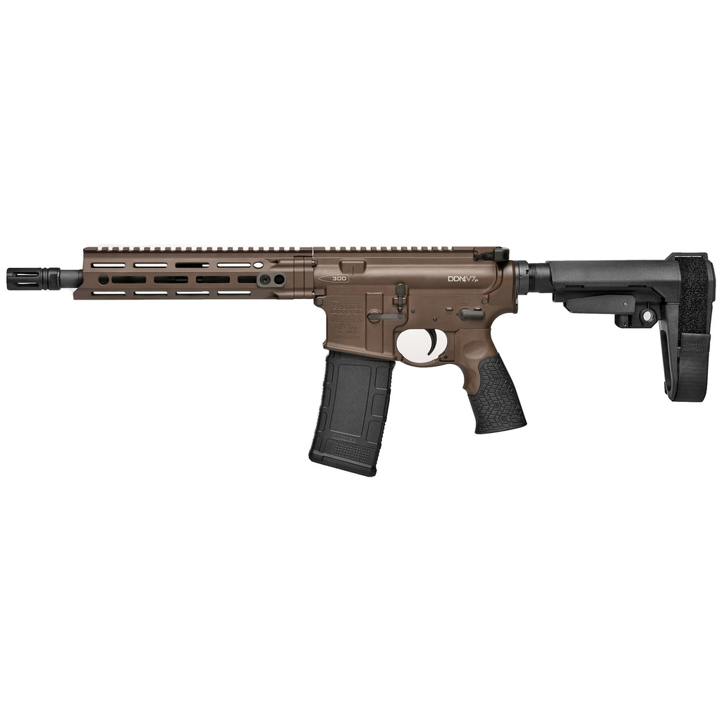 Daniel Defense DDM4 V7P .300 Blackout 10.3" Barrel Brown Anodized Pistol Stabilizing Brace 30 Round