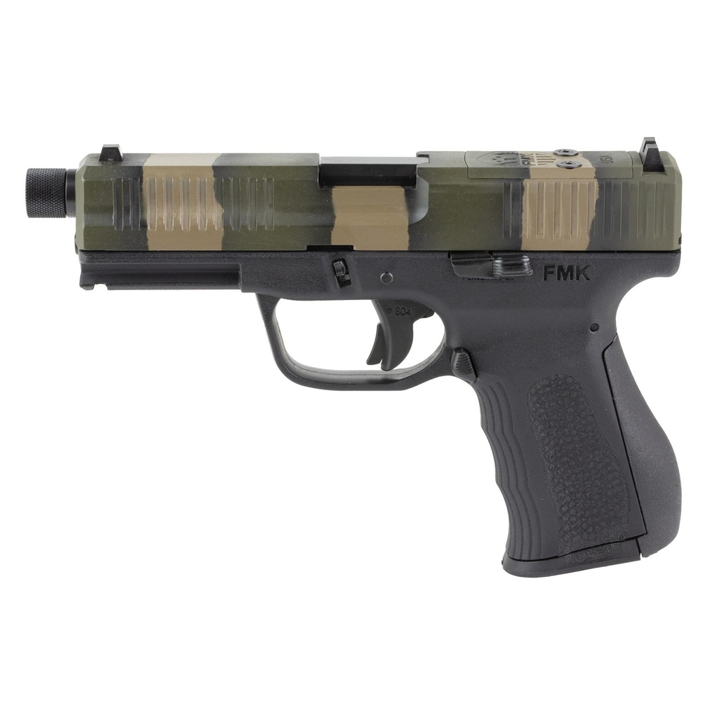 FMK Firearms Gen 3 9MM 4.5" Threaded OR Black/Camo 17 Round