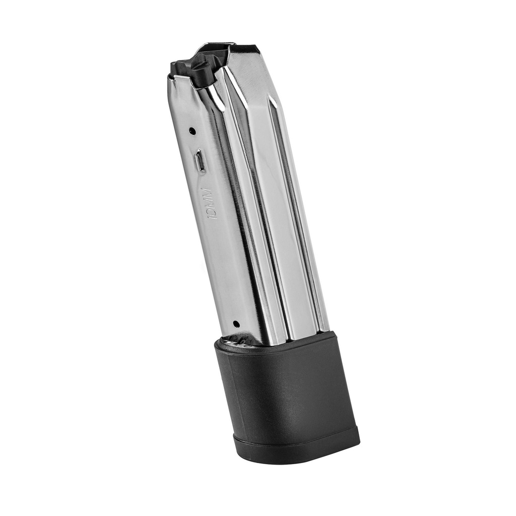 FN America Magazine FN 510 10MM 22 Round Nickel Coated Steel Silver with Black Base