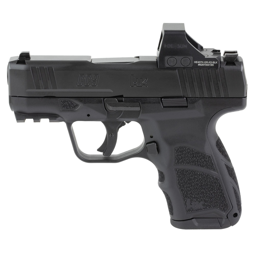 Heckler & Koch CC9 9MM 3.32" Optics Ready Black Finish Holosun 407K 10 Round