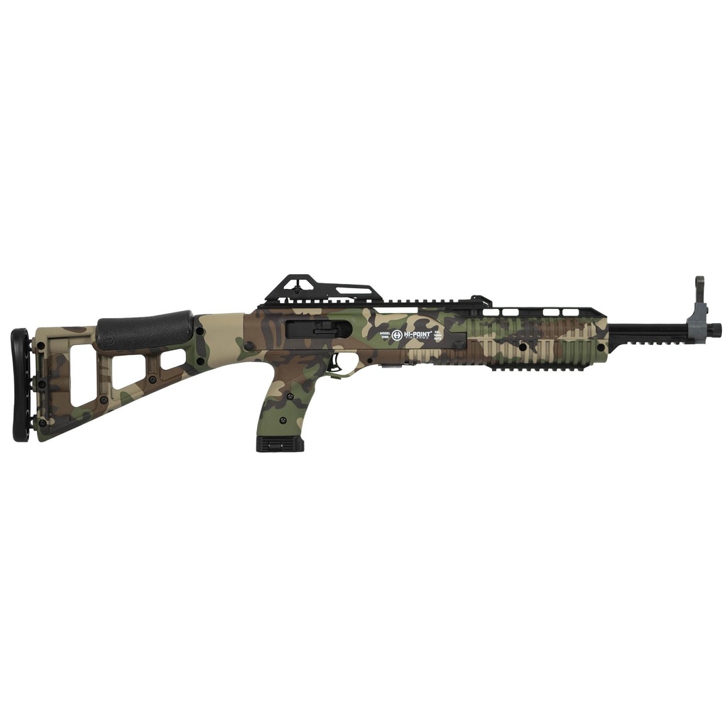 Hi-Point Firearms Carbine 10MM 17.5" Threaded M81 Woodland Camo Adjustable Sights