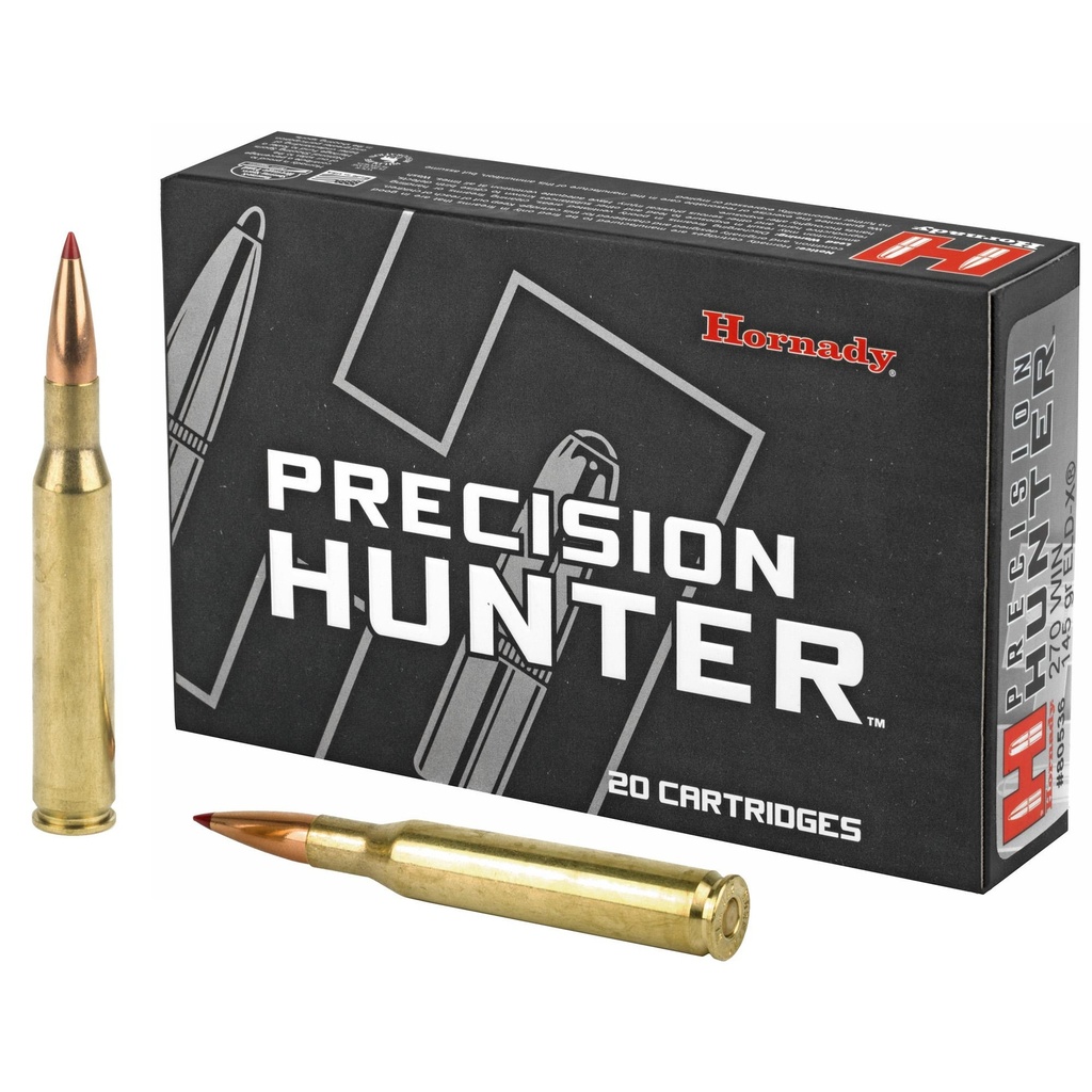 Hornady Precision Hunter 270 Win 145 Grain ELD-X 20 Round Box