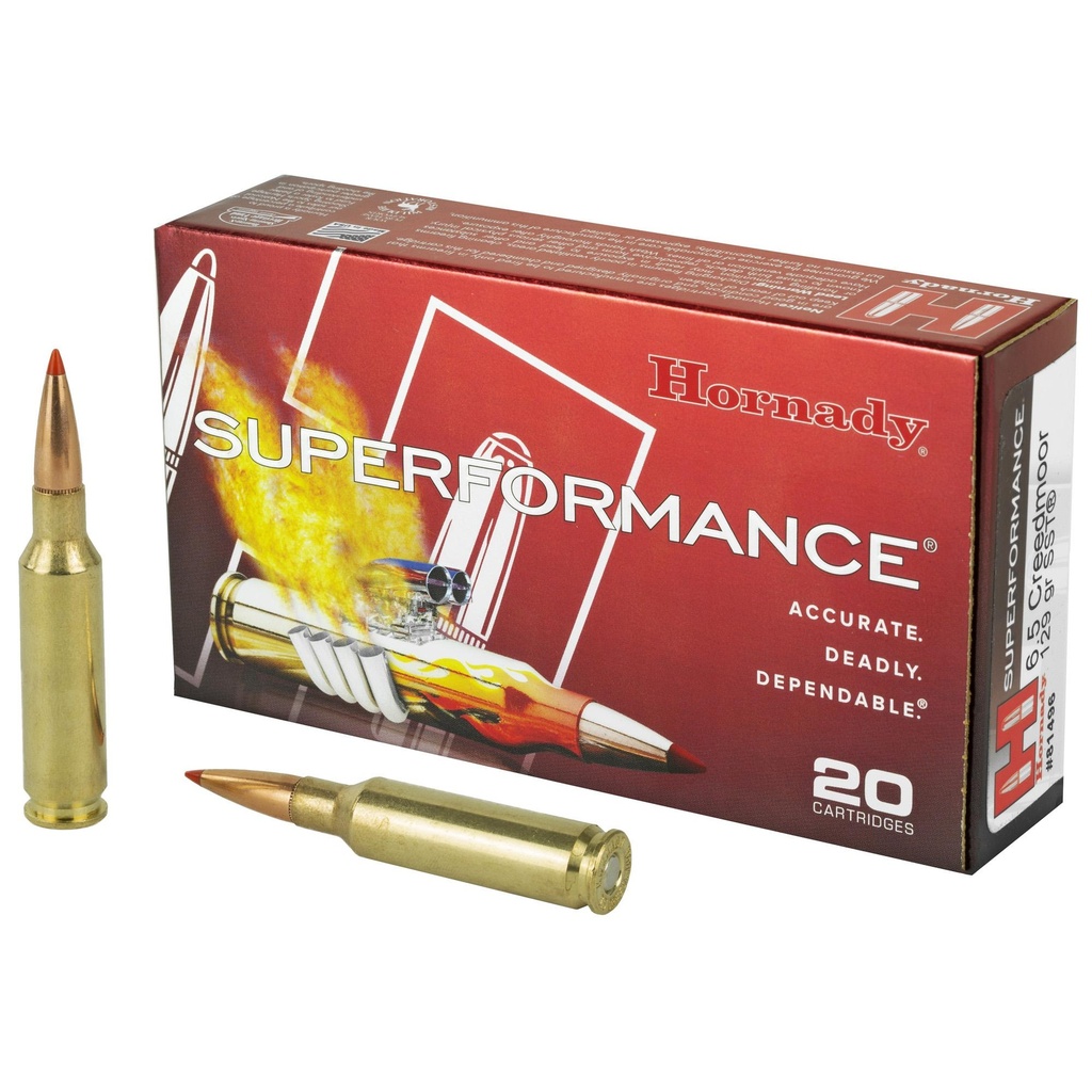 Hornady Superformance 6.5 Creedmoor 129 Grain SST 20 Round Box