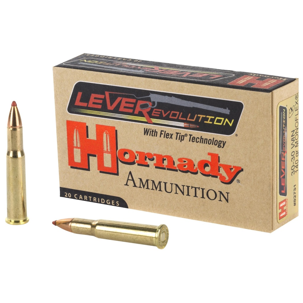 Hornady LeverEvolution 30-30 140 Grain MonoFlex Lead Free CA Compliant 20 Round Box