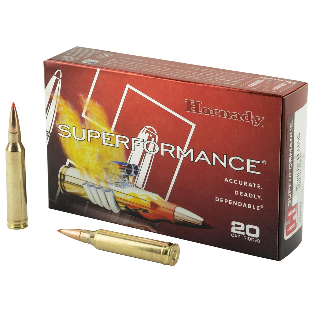 Hornady Superformance 7MM Remington Magnum 139 Grain SST 20 Round Box