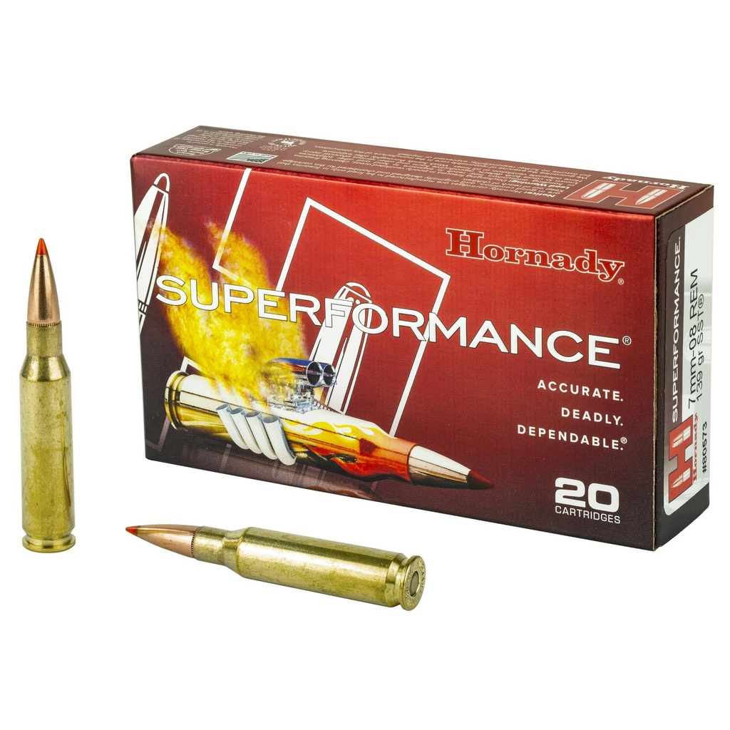 Hornady Superformance 7MM-08 139 Grain SST 20 Round