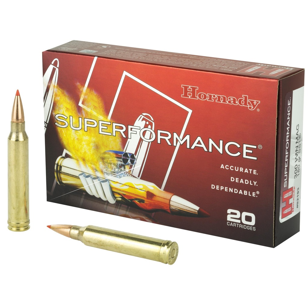 Hornady Superformance 300 WIN MAG 180 Grain SST 20 Round Box