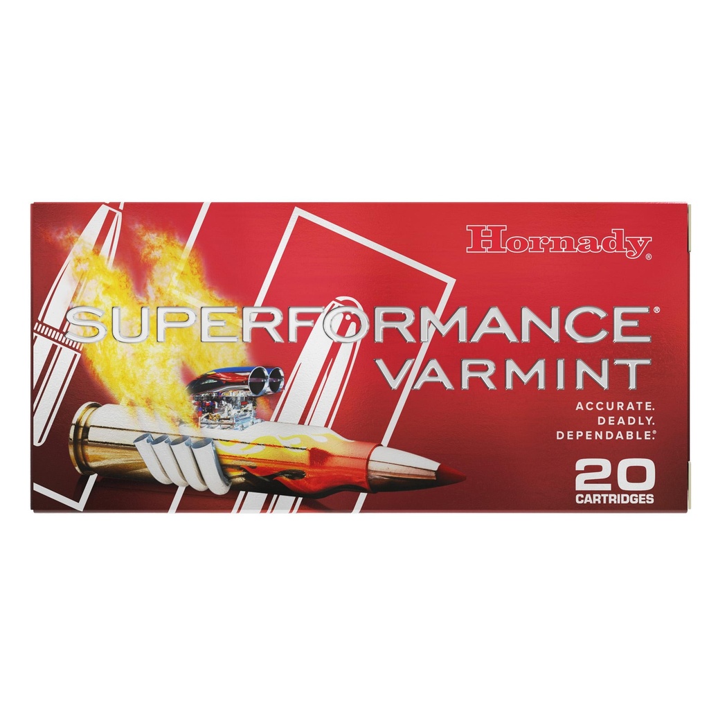 Hornady Superformance Varmint .223 WSSM 55 Grain V-MAX 20 Round Box