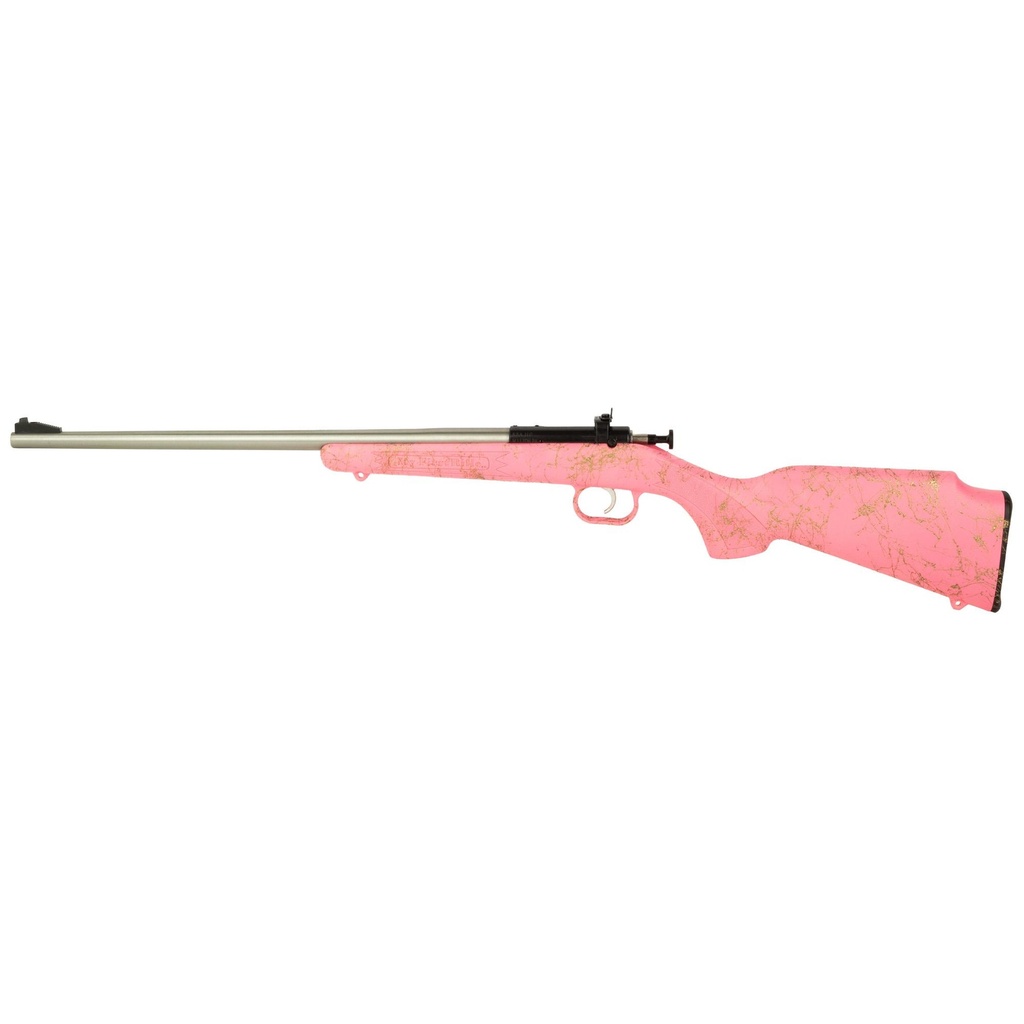 Keystone Sporting Arms Crickett .22 LR 16.1" Barrel Compact Stainless Steel Pink Stock Single Shot