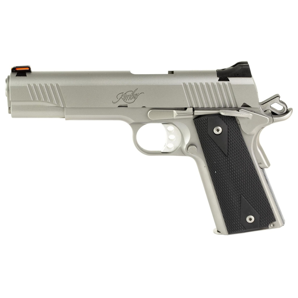 Kimber America Stainless II .45 ACP 5" California Compliant, Full Size, Rubber Grips, Fiber Optic Front Sight