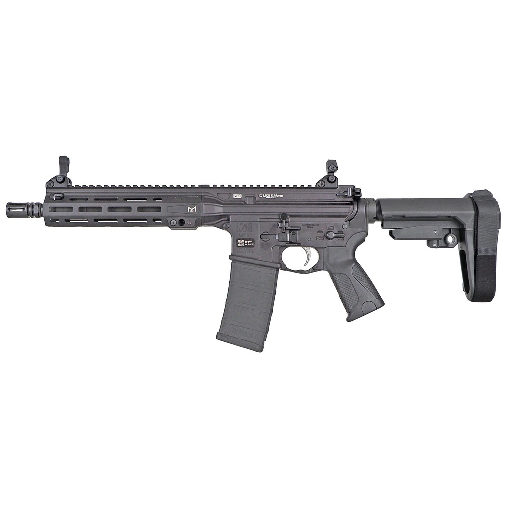 LWRC IC 5.56 10.5" Threaded Black SBA3 Pistol Brace 30 Round